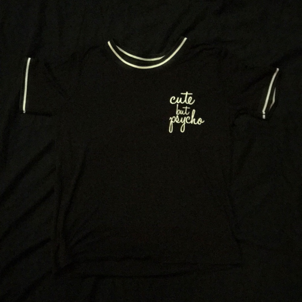 Cute But Psycho Ringer Tee - Picture 2 of 5